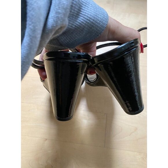 NORDSTROM Rack Women's "Reena" black wedge sandals open toe - Picture 5 of 9